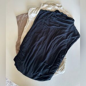 A New Day Black and Cream Pencil Top for Work